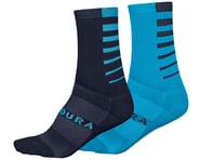 Endura Coolmax Stripe Socks (Electric Blue) (Twin Pack) | product-also-purchased